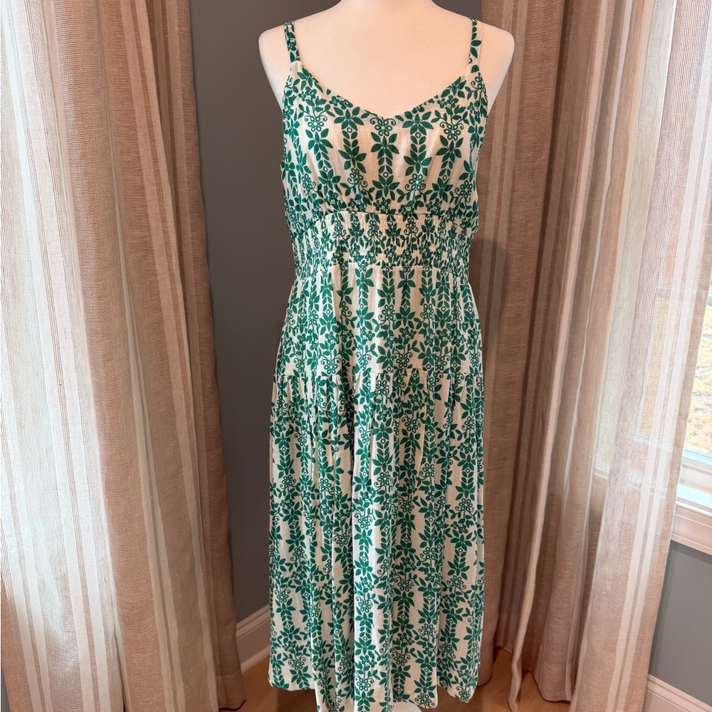 Skies are Blue Mathilde Midi Dress with Pockets Size Large